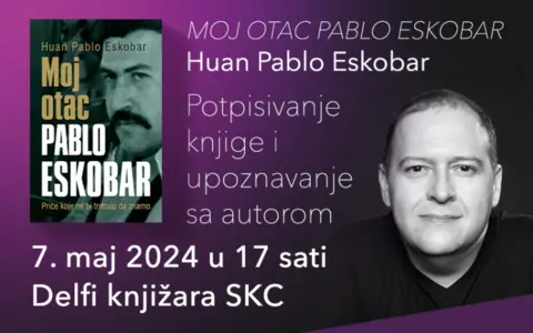 Druženje sa Huanom Pablom Eskobarom u knjižari Delfi SKC 7. maja - slika 1