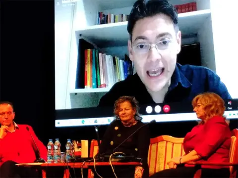 Onlajn književno veče italijanskog pisca Marija Liguorija u Domu kulture u Čačku - slika 1