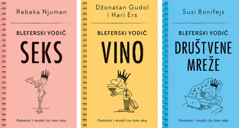 Pametni i mudri za tren oka – „Bleferski vodiči“ za društvene mreže, vino i seks u prodaji od 11. jula - slika 1