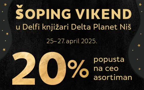 Šoping vikend: popusti u Delfi knjižari Delta Planet Niš - slika 1