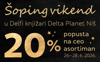 Šoping dani u Laguninoj knjižari u Delta Planet u Nišu od 26. do 28. juna: popust od 20% na ceo asortiman