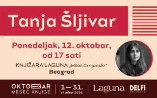 Tanja Šljivar potpisuje „Narodno pozorište“ 12. oktobra u knjižari Delfi „Miloš Crnjanski“