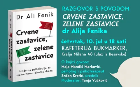 O knjizi „Crvene zastavice, zelene zastavice“ 10. jula u SKC-u - slika 1