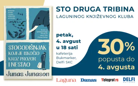 Tribina o romanu „Stogodišnjak koji je iskočio kroz prozor i nestao“ 4. avgusta - slika 1