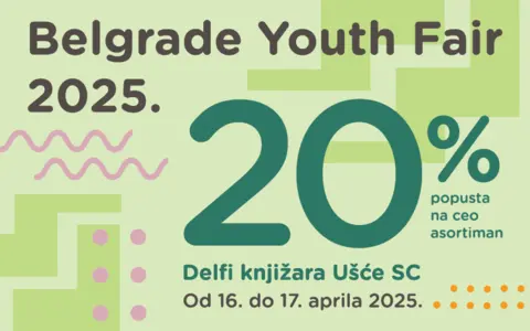 „Belgrade Youth Fair“: u Delfi knjižari SC Ušće 20% popusta - slika 1