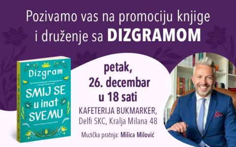 Promocija knjige „Smij se u inat svemu“ i druženje sa Dizgramom 26. decembra - slika 1