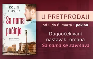 Novi roman Kolin Huver „Sa nama počinje“ u pretprodaji od 1. do 6. marta!