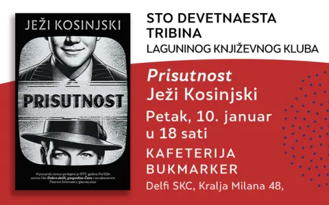 O romanu „Prisutnost“ Ježija Kosinjskog u okviru 119. Laguninog kluba govoriće Zoran Janković - slika 1