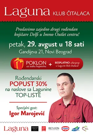 Proslavimo drugi rođendan knjižare Delfi u Immo Outlet centru sa Igorom Marojevićem - slika 1