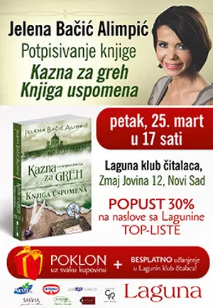 Jelena Bačić Alimpić potpisuje svoj novi roman „Kazna za greh – Knjiga uspomena“ u Novom Sadu - slika 1